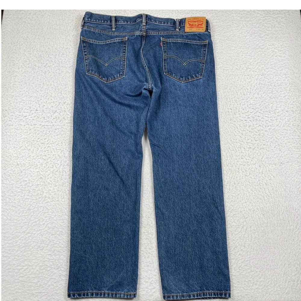 Levis 505 Jeans Mens 40x30 Blue Straight Leg Regular Fit Medium Wash Denim